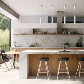 Lustră pe cablu NEO 1xGU10/8W/230V alb