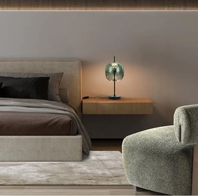 Veioza LED moderna sticla verde Mares