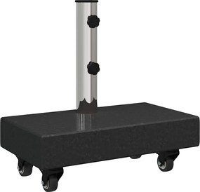 vidaXL Bază pentru umbrelă Negru 45 x 25 x 45 cm Granit