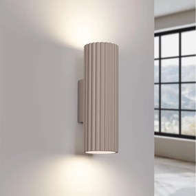 Brilagi - Aplica de perete LED CRESTO, 2x GU10/10W/230V, 20 cm, taupe