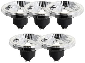 Set de 5 becuri LED GU10 reglabile în 3 trepte 111mm 10.5W 770 lm 4000K