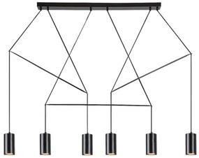 Lustră pe cablu ASLAUG 6xGU10/50W/230V Rabalux 72018