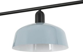Lustra suspendata metal TATAWIN M 3L negru, blue