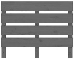 Tablie de pat, gri, 75x3x80 cm, lemn masiv de pin 1, Gri, 75 x 3 x 80 cm