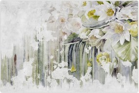 Tablou - Flori albe, vintage (90x60 cm)