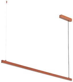 Lustra suspendata LED, 120cm, Otel, Teracota, MIAMI