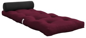 Saltea futon burgundy 70x200 cm Wrap Bordeaux/Dark Grey – Karup Design