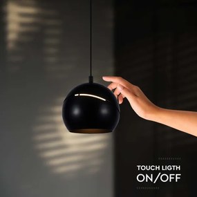 Lustră LED tactilă pe cablu LED/8,5W/230V 3000K negru