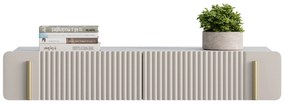 Masuta de toaleta suspendata Malmi 100 cm cu sertare - cashmir / crema bianca / gold