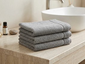 Prosop de maini Classic mic 30x50 cm gri deschis, 100% bumbac