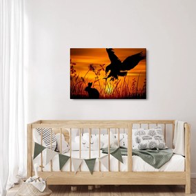 Tablou cu silueta prădătorului (90x60 cm)
