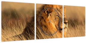 Tablou - Parcul Național Etosha (cu ceas) (90x30 cm)