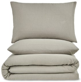 Lenjerie de pat Muselină 4Home Sand, 140 x 220 cm, 70 x 90 cm