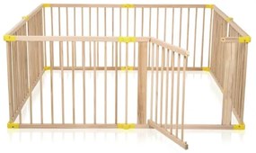 2Kids Toys - Tarc de joacă din lemn pentru copii XXL, 210 x 210 cm, bej