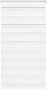 vidaXL Jaluzea tip zebra alb lățime țesătură 85,9 cm poliester