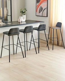 Set 4 buc scaune tip bar Morza (negru). 1081532