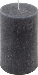 Set de lumânări rustice, 11,5 cm, Ø 6,8 cm, antracit, 12 buc