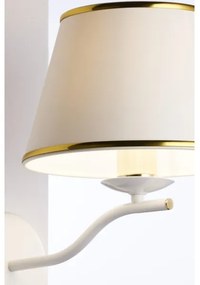 Jupiter 2086 - Aplica de perete SAMBA 1xE27/15W/230V alb/auriu