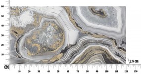 Tablou decorativ multicolor din lemn de Pin si panza, 120x2,8x60 cm, Cave Mauro Ferretti