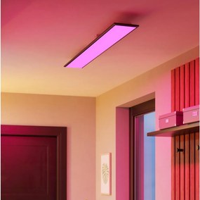 Eglo 901511-LED Plafonier aplicat MORADILLO-Z RGBW LED/28W/230V 120x15cm negru