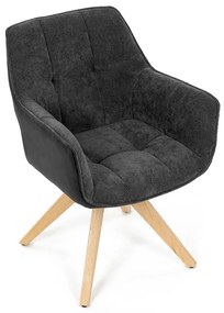Set de scaune de sufragerie HC-D7180 GREY2, 2 buc.