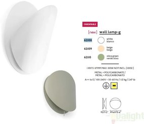 Aplica de perete moderna ambientala alba, OVO-G 62108