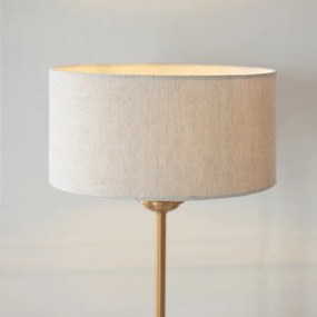 Endon 110728 - Lampă de masă HIGHCLERE, 1xE14/7W/230V, bej/alamă