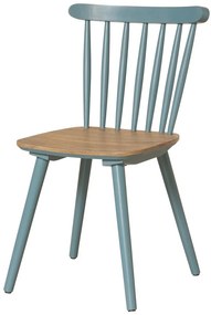 Scaun bleu din lemn de mango, "Paulin"