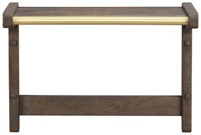 Cuier de perete maro închis din lemn masiv de stejar Inverness - Rowico