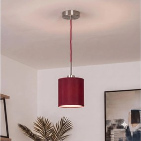 Brilagi - Lustră LED suspendată pe cablu NUBILA 1xE27/60W/230V diam. 14 cm roșu pompeian