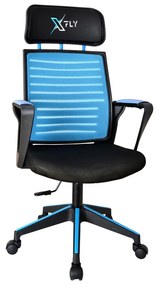 Fotoliu de birou gaming Vamivo 1 (albastru + negru) . 1093817