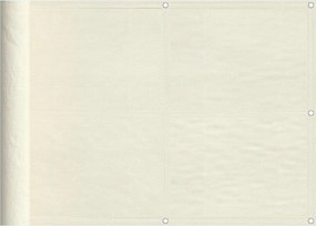 vidaXL Paravan de balcon, crem, 75x1000 cm, 100% poliester oxford