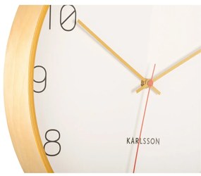 Ceas de perete Karlsson 5926YE de design 40 cm ,galben