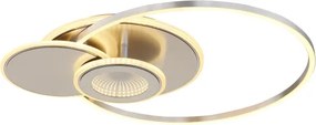 Globo 68278-24 - Plafonieră LED dimabilă BELTRAN LED/24W/230V argintie + telecomandă