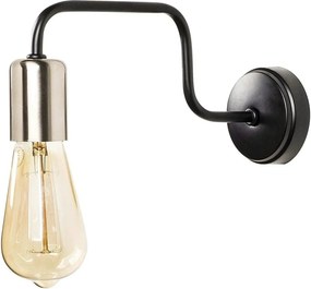 Lampa perete DENGE-3432, negru, metal, 4x28x11 cm
