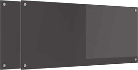 vidaXL Panou de bucătărie 2 pcs Gri închis 110 x 50 cm