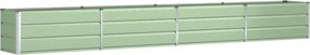 vidaXL Jardinieră Verde pastel 480 x 50 x 45 cm Oțel Galvanizat
