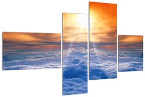 Tablou modern - soarele deasupra norilor (110x70cm)