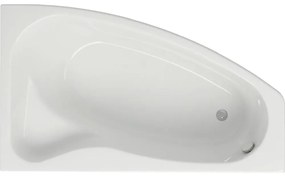 Cada baie pe colt Cersanit Sicilia, 170 x 100 cm, asimetrica, orientare dreapta, alba 1700x1000 mm, Dreapta