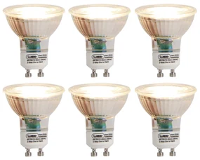 Set de 6 lămpi LED GU10 cu dim la încălzire în 3 trepte 6W 450 lm 2000K - 2700K