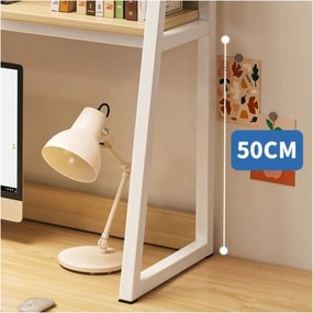 Raft multifuncțional, de birou, cu 3 niveluri, culoarea alb, Ecarla, 95x32x90 cm, SZ40B