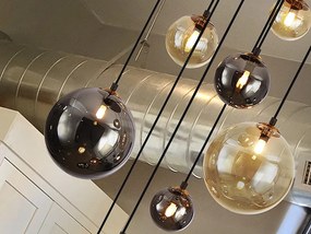 Lustra suspendata cu 9 pendule design modern Dark
