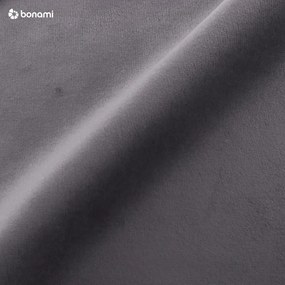 Pat matrimonial gri tapițat din catifea cu spațiu de depozitare cu somieră 200x200 cm Bellis – Micadoni