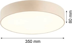Argon 7298 - Plafonieră DARLINGOS, 2 x E27, max. 15 W, 230 V, diametru 35 cm, bej