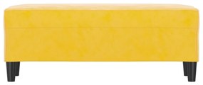 Banca, galben, 100x35x41 cm, catifea Galben, 100 x 35 x 41 cm
