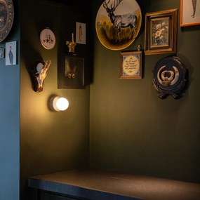 Aplică neagră IP44 cu întrerupător - Cederic