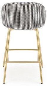 Scaun de bar Bertold, negru