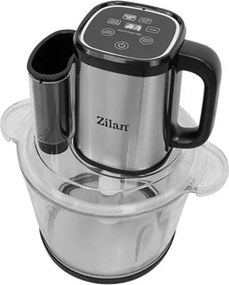 Tocator legume-fructe Zilan ZLN2767 digital multifunctional, Vas sticla capacitate 3L, 4 functii presetate, Lame din titan, Putere 500W