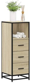 vidaXL Dulap de baie stejar Sonoma 35x37,5x100 cm lemn prelucrat