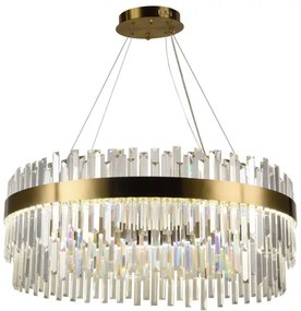 Lustră LED dimabilă pe cablu LED/110W/230V 3000-6500K auriu + telecomandă